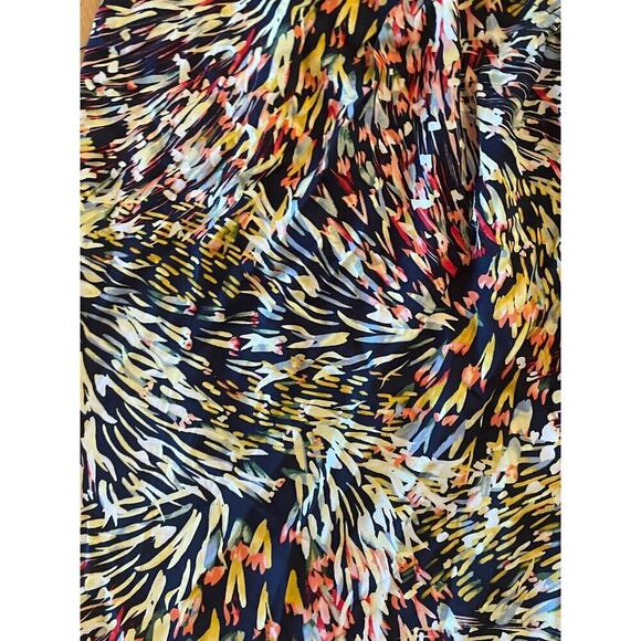 BiBi women's one shoulder multi color print blouse. Small. - Picture 2 of 4